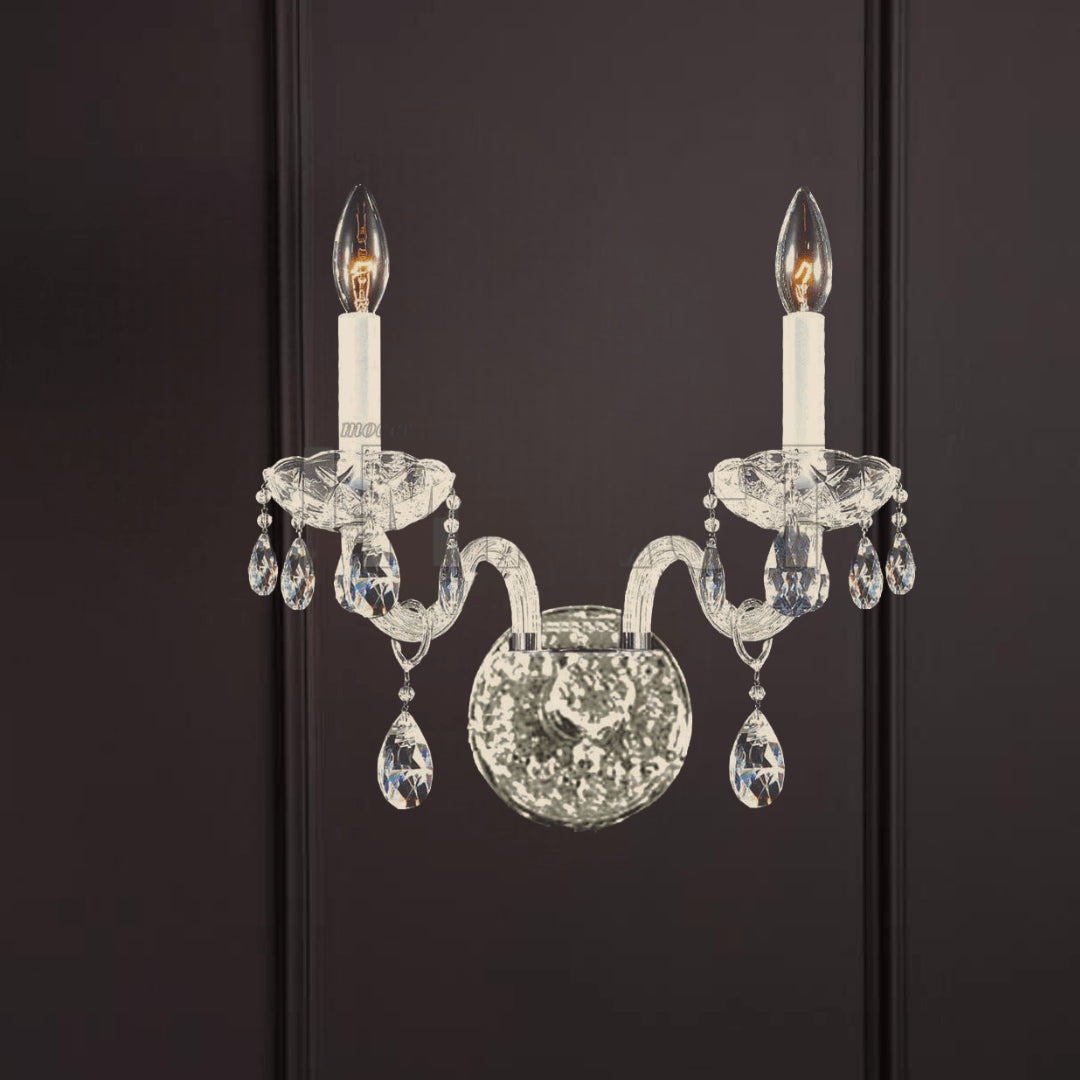 James R. Moder Lighting Palace Ice 2 Light Wall Sconce/Vanity