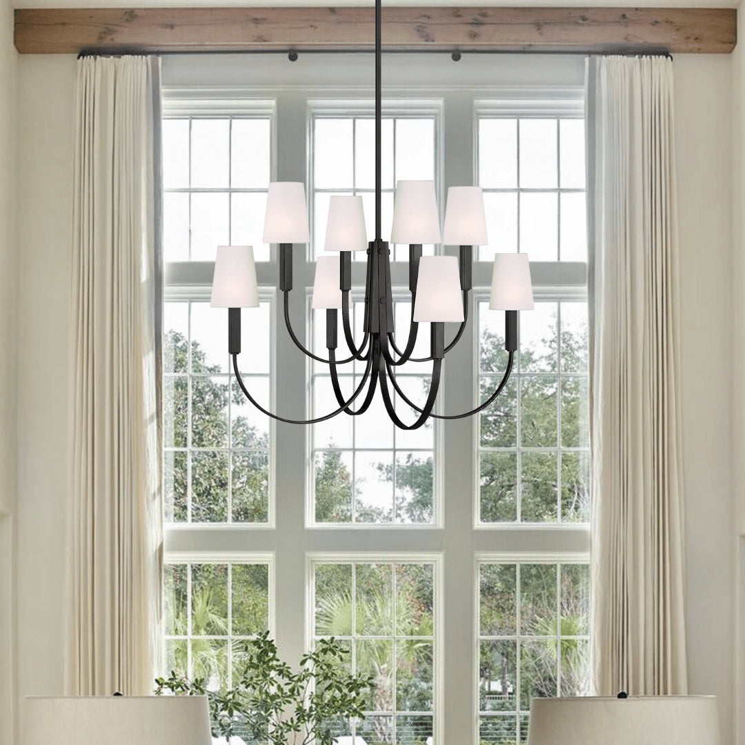 Visual Comfort Logan Large Two-Tier Chandelier