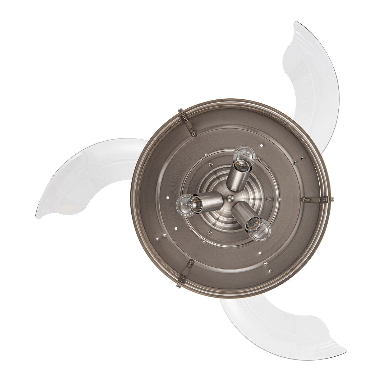 Parrot Uncle 36" Caselli Industrial Brushed Nickel Downrod Mount Retractable Ceiling Fan with Lighting and Remote Control
