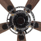 Parrot Uncle 52" Howell Modern Downrod Mount Reversible Crystal Ceiling Fan with Lighting and Remote Control