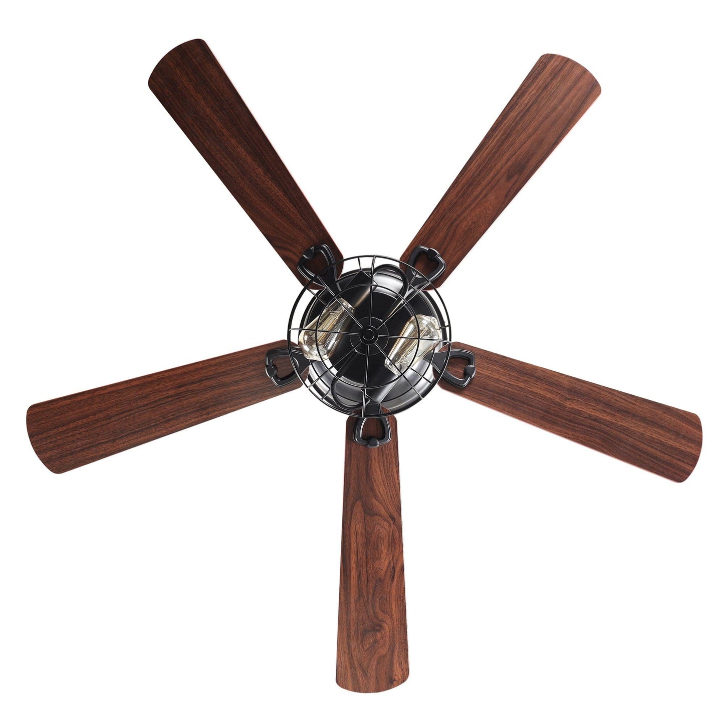 Parrot Uncle 48" Ummuhan Industrial Flush Mount Reversible Ceiling Fan with Lighting and Remote Control