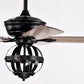 Parrot Uncle 52" Wilburton Industrial Downrod Mount Reversible Ceiling Fan with Lighting and Remote Control