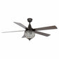 Parrot Uncle 52" Varanasi Farmhouse Downrod Mount Ceiling Fan with Lighting and Remote Control