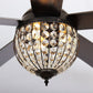 Parrot Uncle 52" Varanasi Farmhouse Downrod Mount Ceiling Fan with Lighting and Remote Control