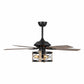 Parrot Uncle 52" Wisner Industrial Downrod Mount Reversible Ceiling Fan with Lighting and Remote Control