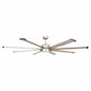 Parrot Uncle 72" Bankston Modern Downrod Mount Ceiling Fan with Lighting and Remote Control