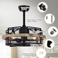 Parrot Uncle 20" Industrial Downrod Mount Ceiling Fan with Lighting and Remote Control