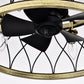 Parrot Uncle 20" Farmhouse Downrod Mount Ceiling Fan with Lighting and Remote Control