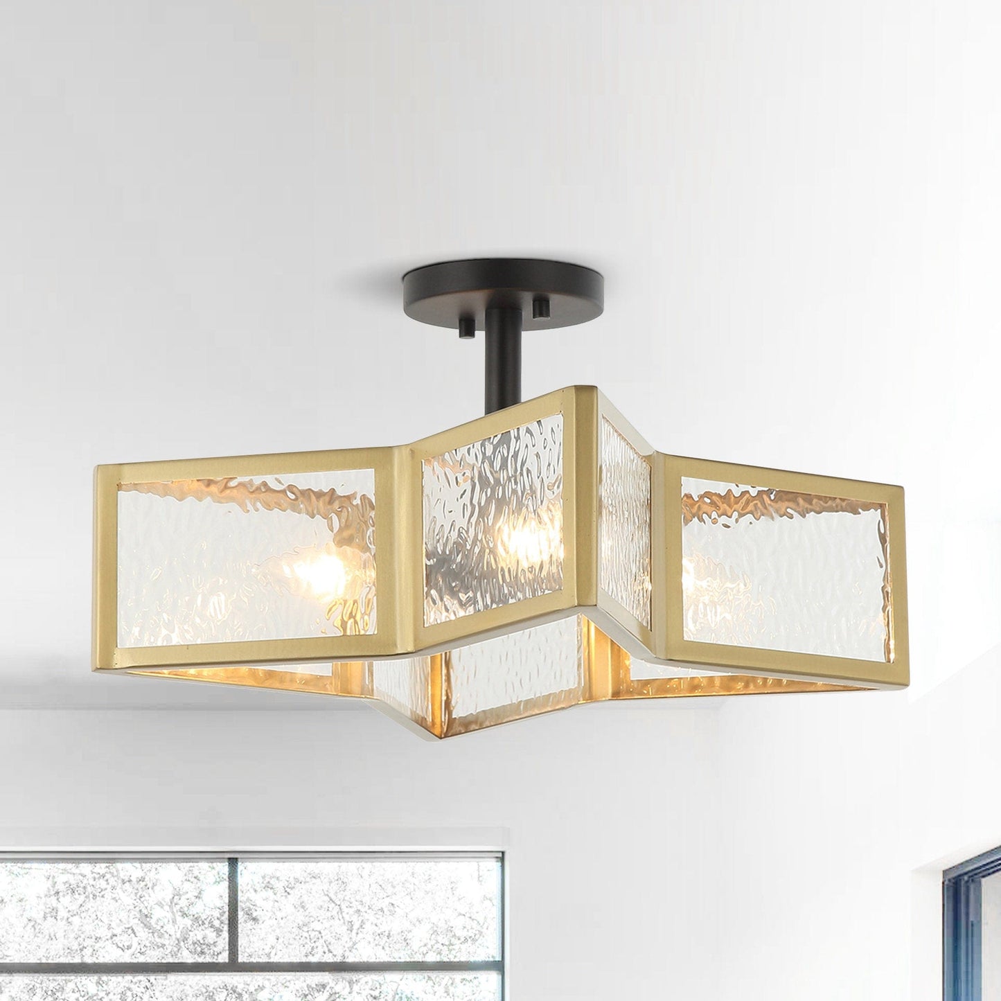 4-Light Modern Golden Pendant Lighting