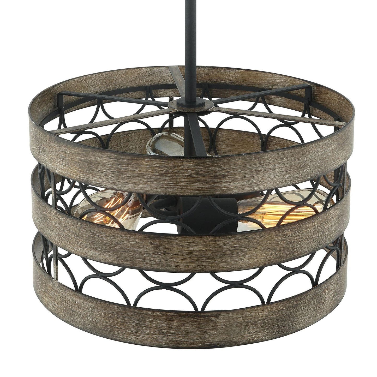 3-Light Farmhouse Metal Pendant Lighting