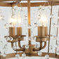 4-Light Rustic Saddlebrown Pendant Lighting