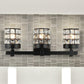 Modern 3-Light Black Wall Light