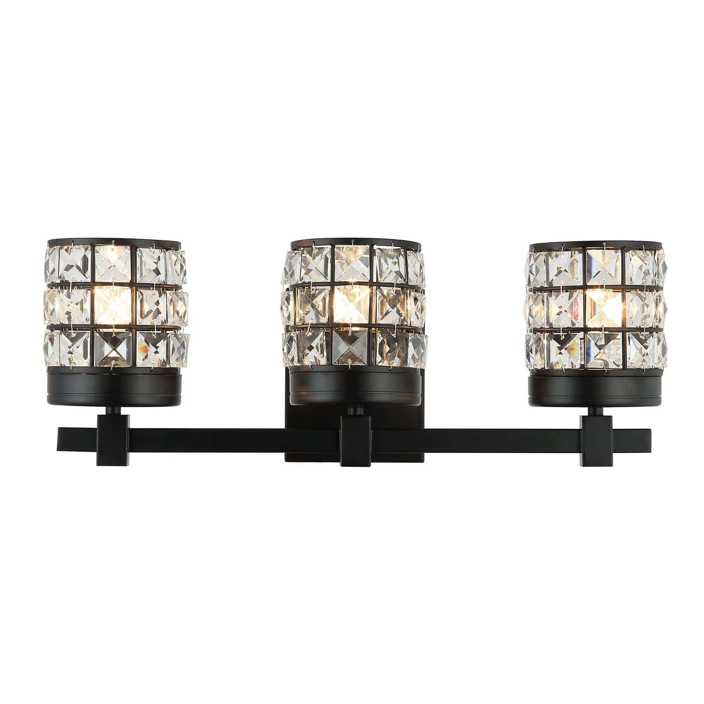 Modern 3-Light Black Wall Light