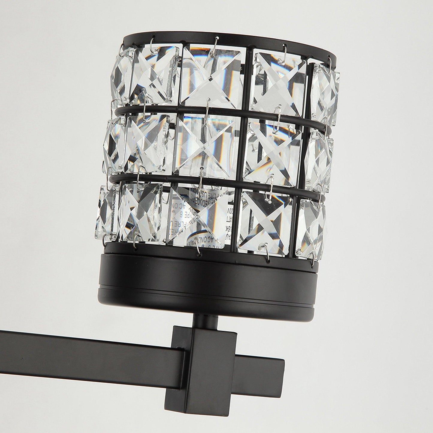 Modern 3-Light Black Wall Light