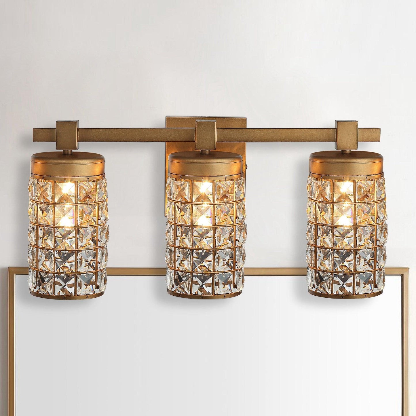 3-Light Modern Golden Wall Light