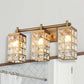 3-Light Modern Crystal Vanity Wall Sconce Light