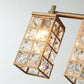 3-Light Modern Crystal Vanity Wall Sconce Light