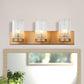 3-Light Golden Vanity Wall Lighting