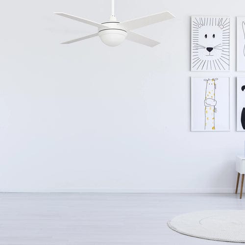 Carro USA Neva 48 inch 4-Blade Smart Ceiling Fan with LED Light Kit & Smart Wall Switch