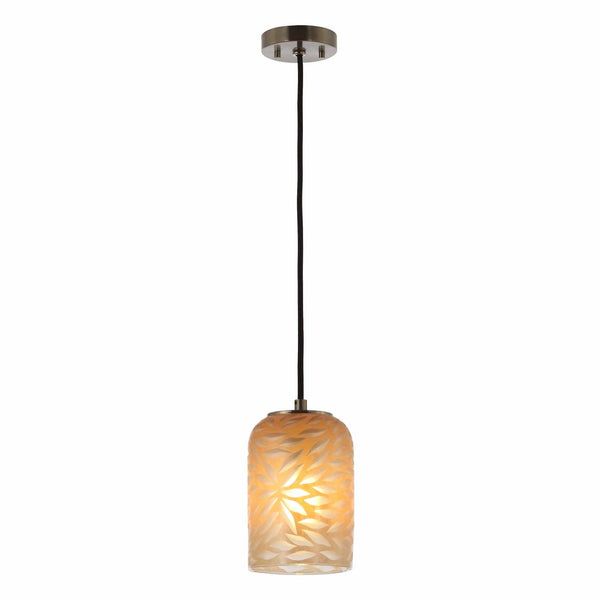 1-Light Farmhouse Saddlebrown Pendant Lighting