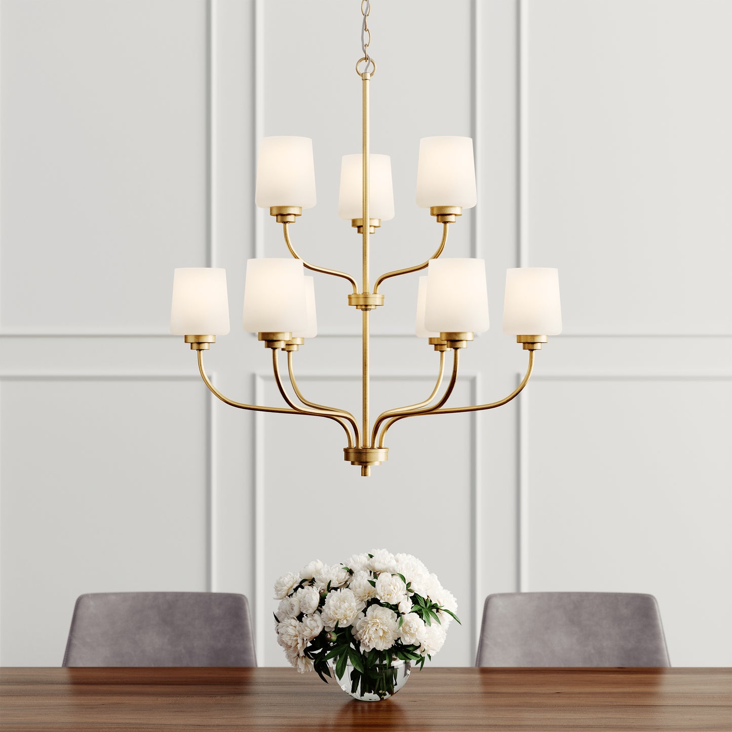 Visual Comfort Windom Nine Light Chandelier