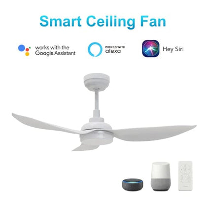 Carro USA Daffodil 45 inch 3-Blade Smart Ceiling Fan with LED Light Kit and Remote