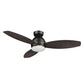Carro USA Hobart 48 inch 3-Blade Flush Mount Smart Ceiling Fan with LED Light Kit & Remote