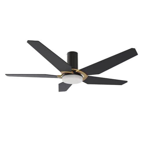 Carro USA Woodrow 48 inch 5-Blade Flush Mount Smart Ceiling Fan with LED Light Kit & Remote