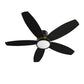 Carro USA Granville 48 inch 5-Blade Flush Mount Smart Ceiling Fan with LED Light Kit & Remote