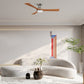 Carro USA Nicolet 52 inch 3-Blade Flush Mount Smart Ceiling Fan with LED Light Kit & Remote