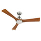 Carro USA Perry 52 inch 3-Blade Smart Ceiling Fan with LED Light Kit & Remote