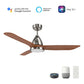 Carro USA Garrick 52 inch 3-Blade Smart Ceiling Fan with LED Light Kit & Remote