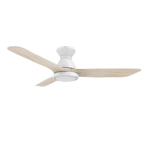 Carro USA Jaaron 52 inch 3-Blade Flush Mount Smart Ceiling Fan with LED Light Kit & Remote
