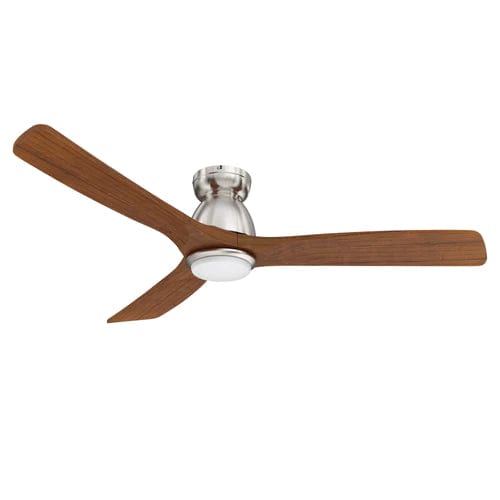Carro USA Akron 52 inch 3-Blade Flush Mount Smart Ceiling Fan with LED Light Kit & Remote