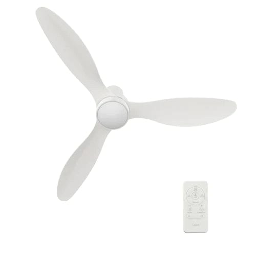 Carro USA Aurora 52 inch 3-Blade Flush Mount Smart Ceiling Fan with LED Light Kit & Remote