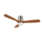 Carro USA Labelle 52 inch 3-Blade Flush Mount Smart Ceiling Fan with LED Light Kit & Remote