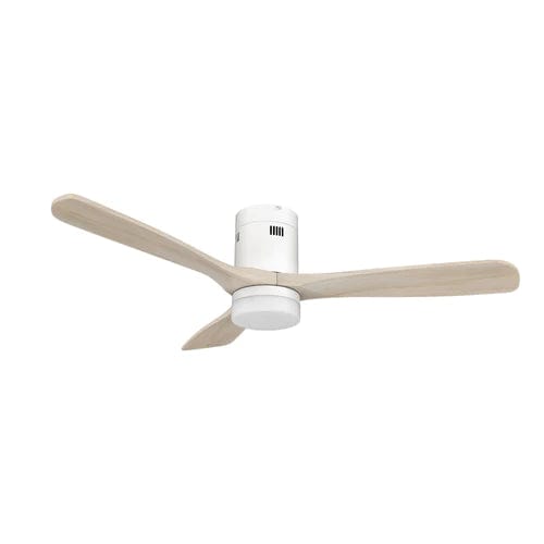 Carro USA Labelle 52 inch 3-Blade Flush Mount Smart Ceiling Fan with LED Light Kit & Remote