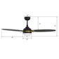 Carro USA Pearla 52 inch 3-Blade Smart Ceiling Fan with LED Light Kit & Remote Control