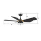 Carro USA Savili 52 inch 5-Blade Smart Ceiling Fan with LED Light Kit & Remote Control