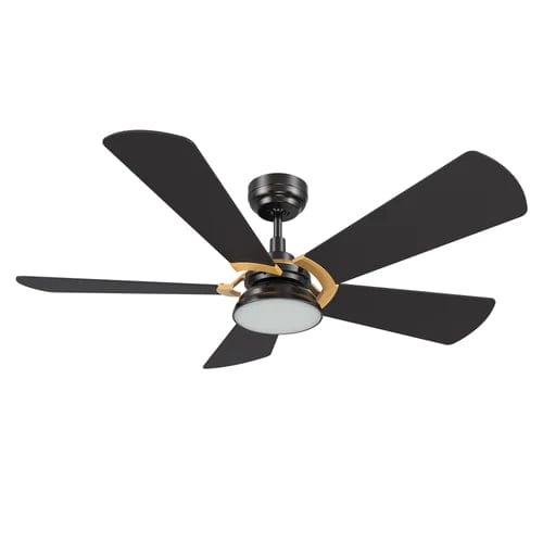 Carro USA Savili 52 inch 5-Blade Smart Ceiling Fan with LED Light Kit & Remote Control