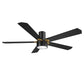 Carro USA Tampa 52 inch 5-Blade Flush Mount Smart Ceiling Fan with LED Light Kit & Remote