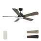 Carro USA Olinda 52 inch 5-Blade Smart Ceiling Fan with LED Light Kit & Remote