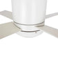 Carro USA Arlington 52 inch 4-Blade Flush Mount Smart Ceiling Fan with LED Light Kit & Wall Switch