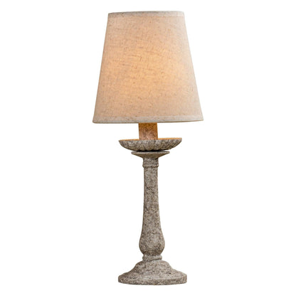 1-Light Rustic Fabric Table Lamp LED