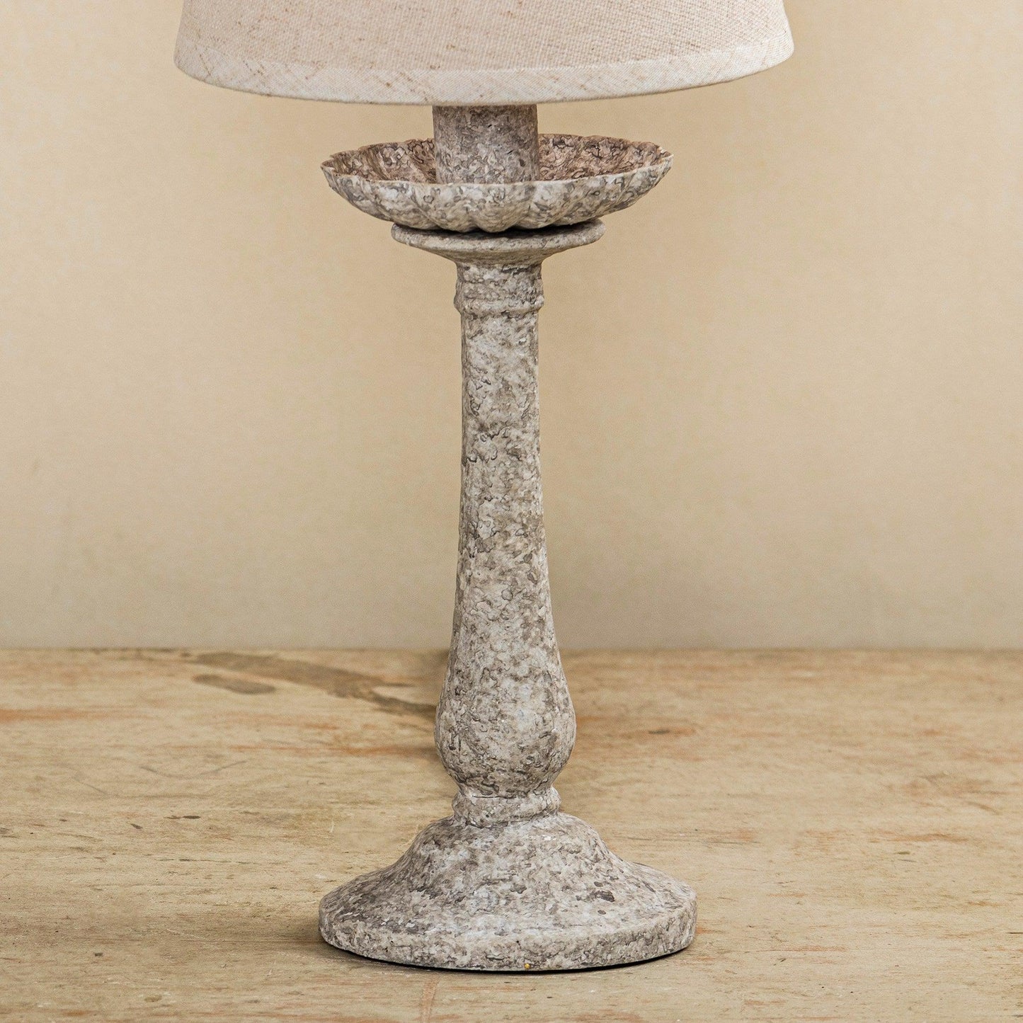 1-Light Rustic Fabric Table Lamp LED