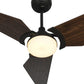 Carro USA Kaj 56 inch 3-Blade Smart Ceiling Fan with LED Light Kit & Remote