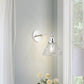 1-Light Modern Silver Wall Scone Light