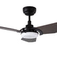 Carro USA Kaj 56 inch 3-Blade Smart Ceiling Fan with LED Light Kit & Remote