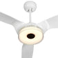 Carro USA Fletcher Outdoor 52 inch 3-Blade Smart Ceiling Fan with LED Light Kit & Remote