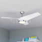 Odell 52-in. Ceiling Fan Brushed Nickel and Matte White